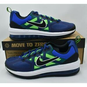 Nike Men Size 10.5 Air Max Genome Black Royal Blue Shoes Sneakers DC9410 400